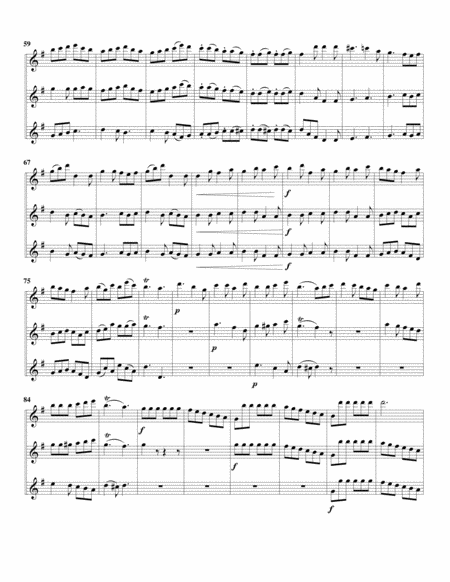 Trio, 3 flutes, Op.83, no.6 in G major
