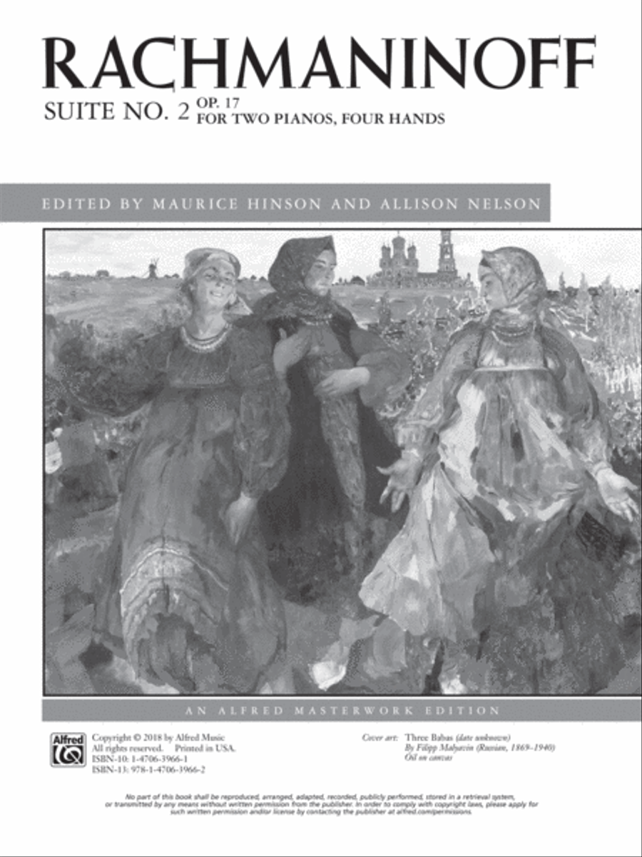 Rachmaninoff -- Suite No. 2, Op. 17 Piano Solo scores gallery preview page 2