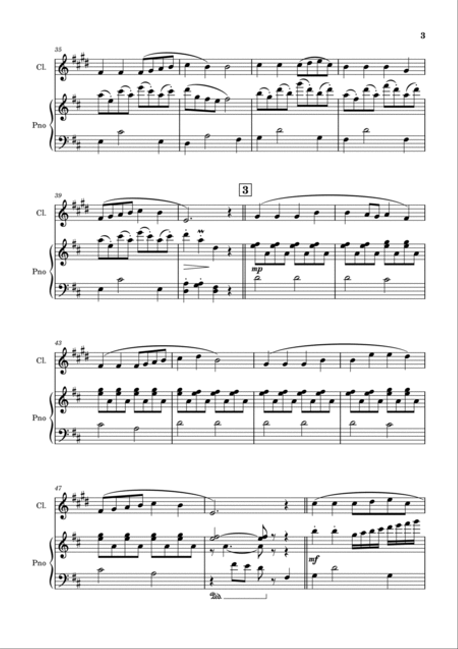 Always Cheerful Always Cheerful B-Flat Clarinet scores gallery preview page 3