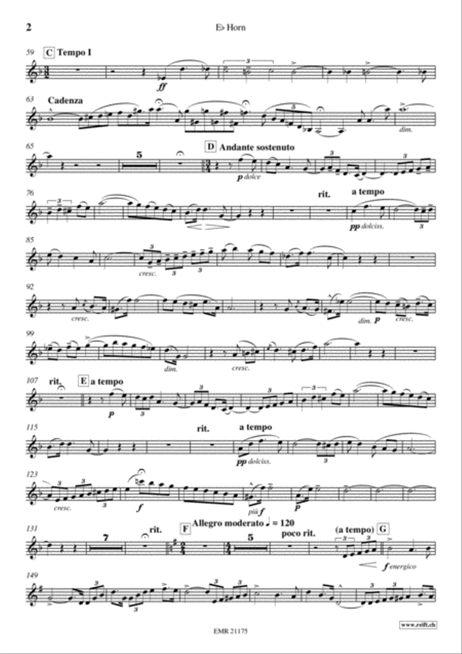 Concerto No. 3 Concerto No. 3 Horn scores gallery preview page 3