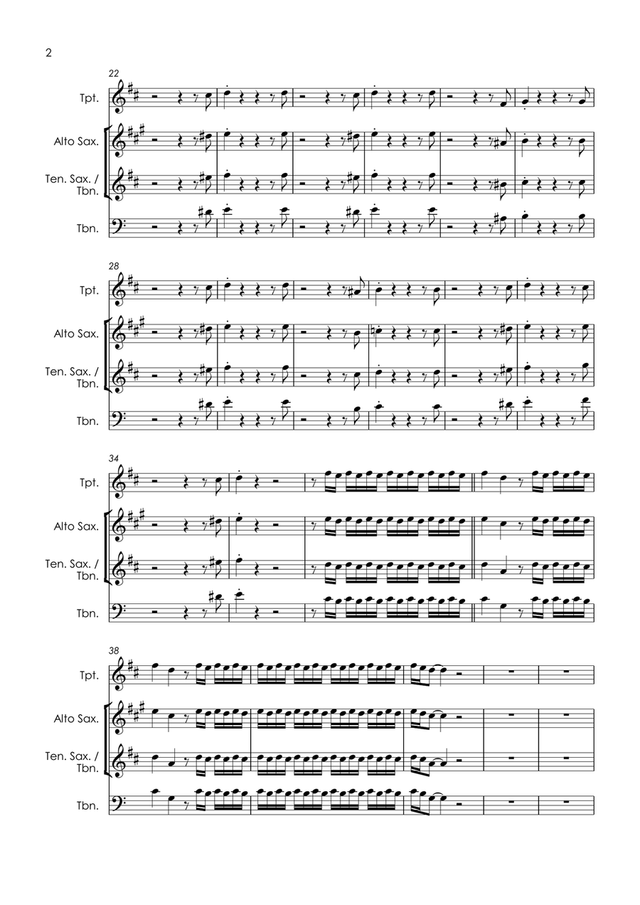 Mr. Pitiful Tenor Saxophone scores gallery preview page 4