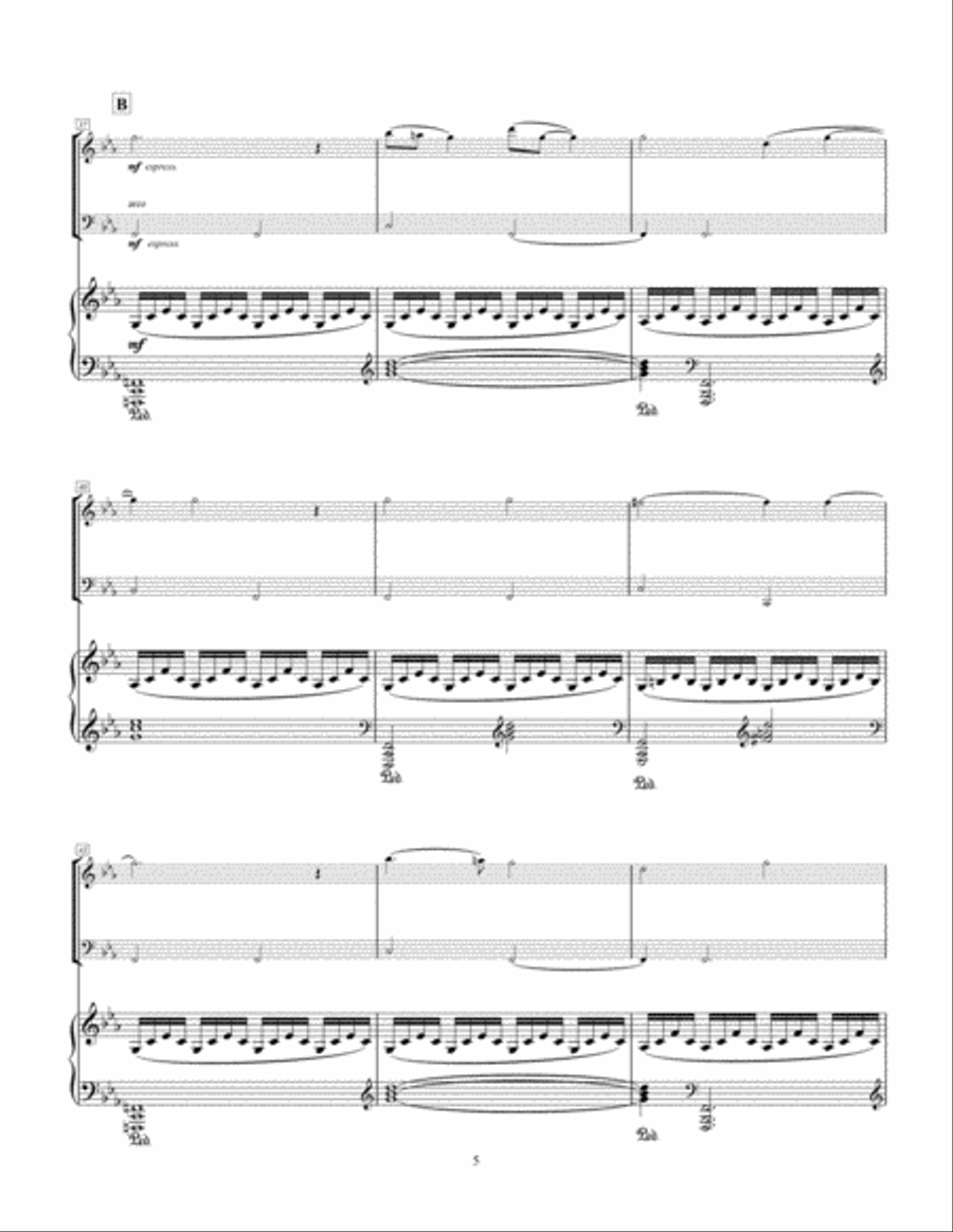 The Sundials: II; Pereunt et Imputantur (They pass and are counted) String Trio scores gallery preview page 5