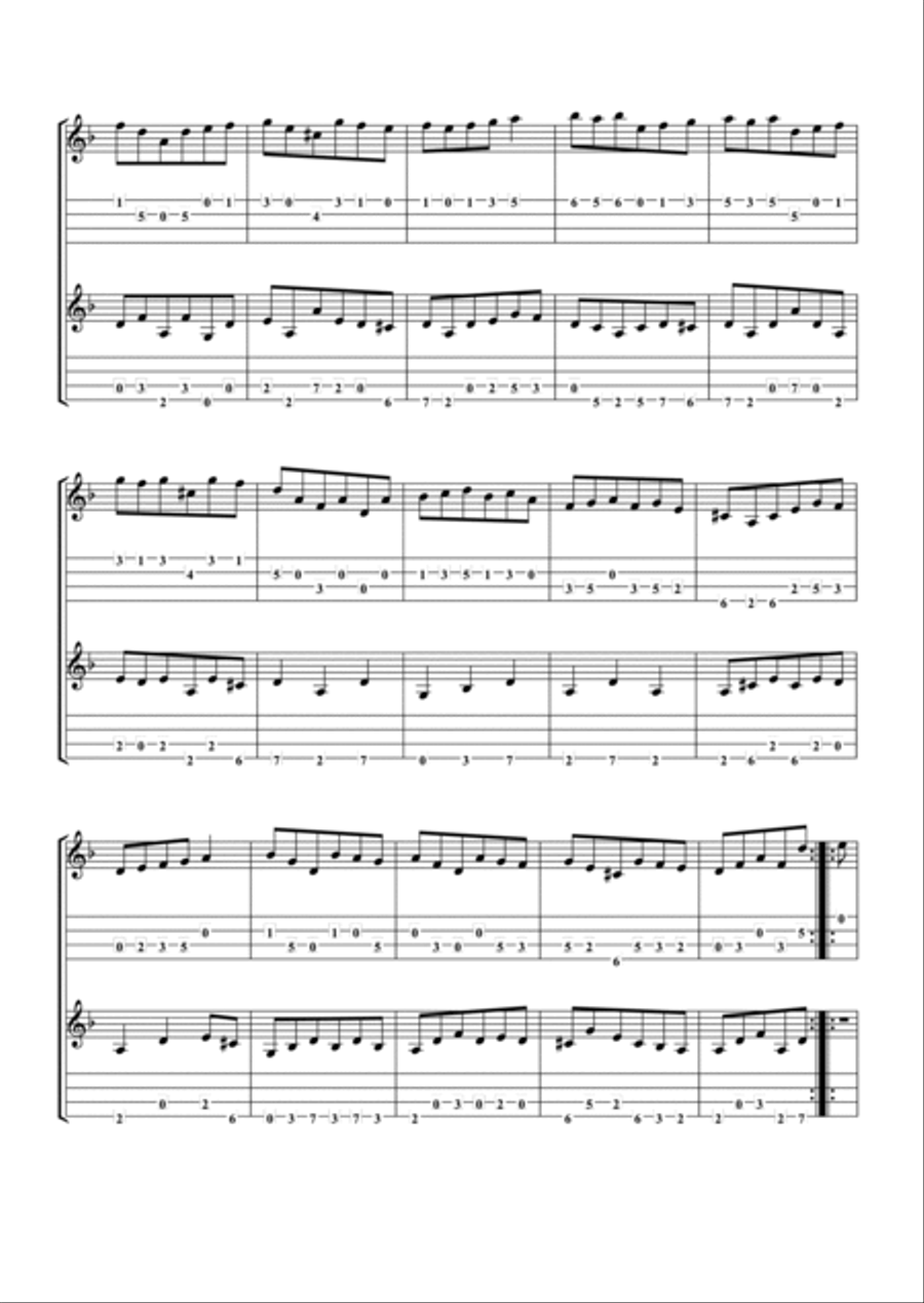 Suite in D Minor for Two Mandolins Mandolin scores gallery preview page 5
