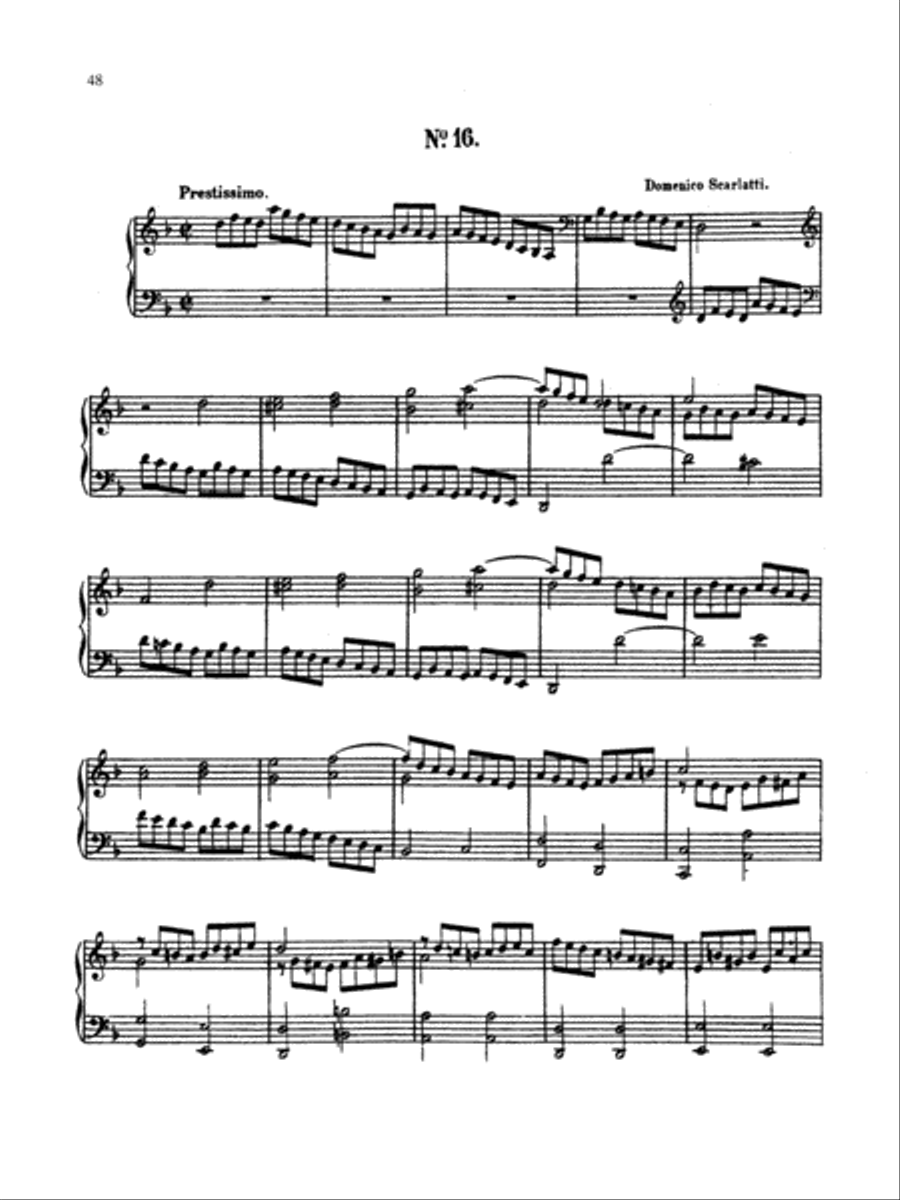 Scarlatti: Twenty Sonatas Piano Solo scores gallery preview page 1