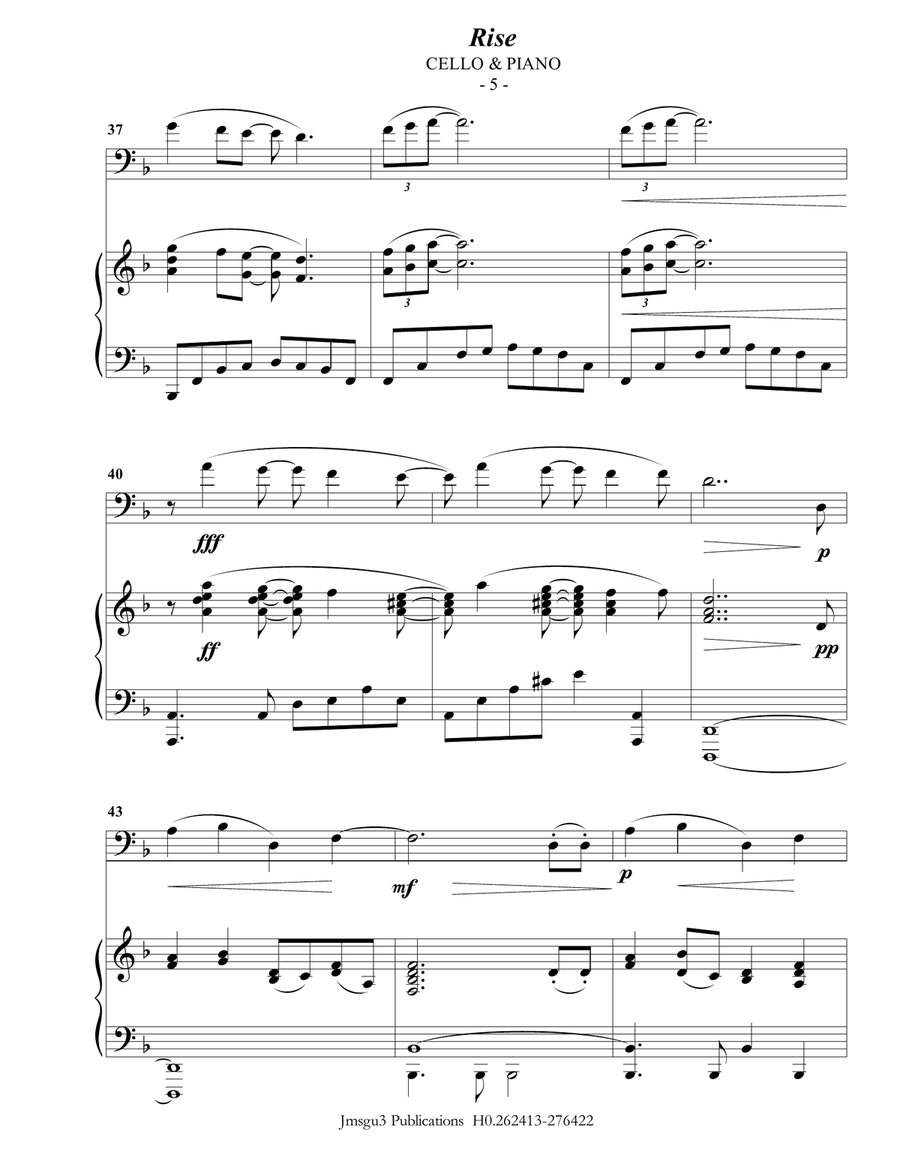 Rise Piano scores gallery preview page 5