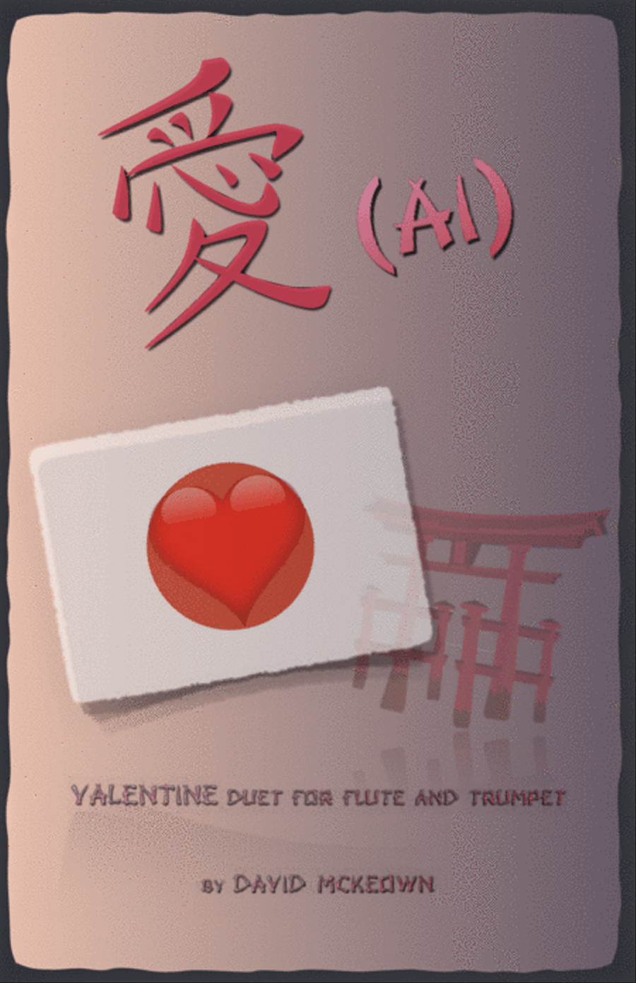 愛 (Ai, Japanese for Love), Flute and Trumpet Duet Flute scores gallery preview page 1