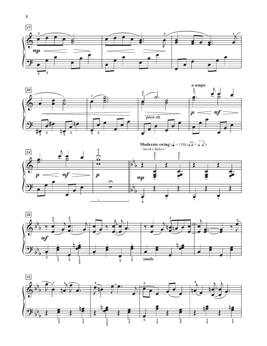 Newt Says Goodbye To Tina / Jacob's Bakery (arr. Dan Coates) Easy Piano scores gallery preview page 2