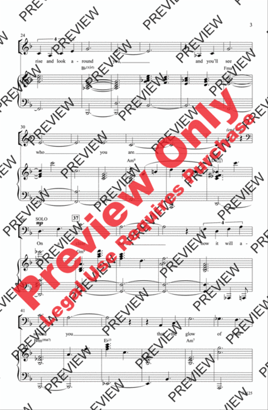 On a Clear Day 4-Part scores gallery preview page 3