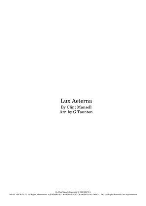 Book cover for Lux Aeterna