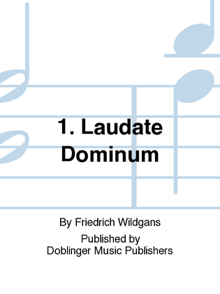 Book cover for 1. Laudate Dominum