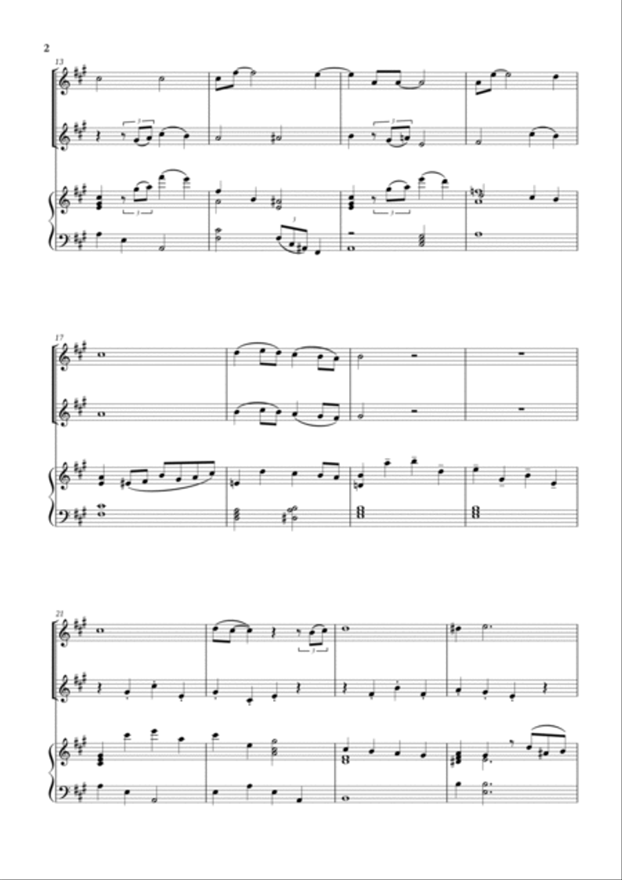 White Christmas Woodwind Duet scores gallery preview page 2