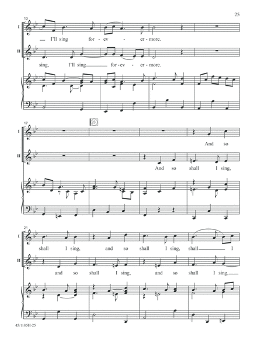 Bach for Young Voices 2-Part scores gallery preview page 25