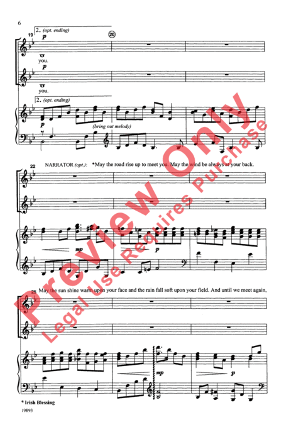 The Lord Bless You and Keep You 2-Part scores gallery preview page 6