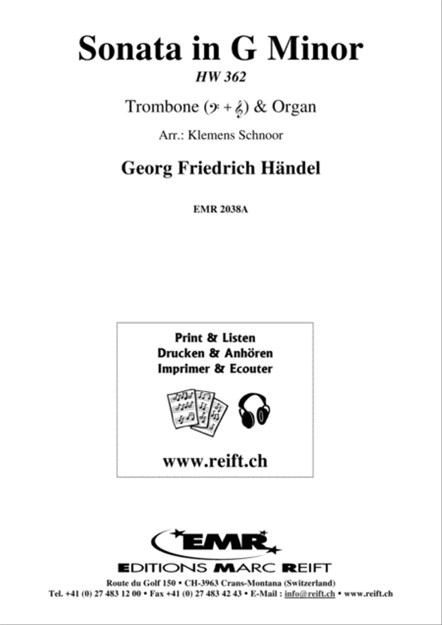 Sonata in G Minor Sonata in G Minor Trombone scores gallery preview page 2