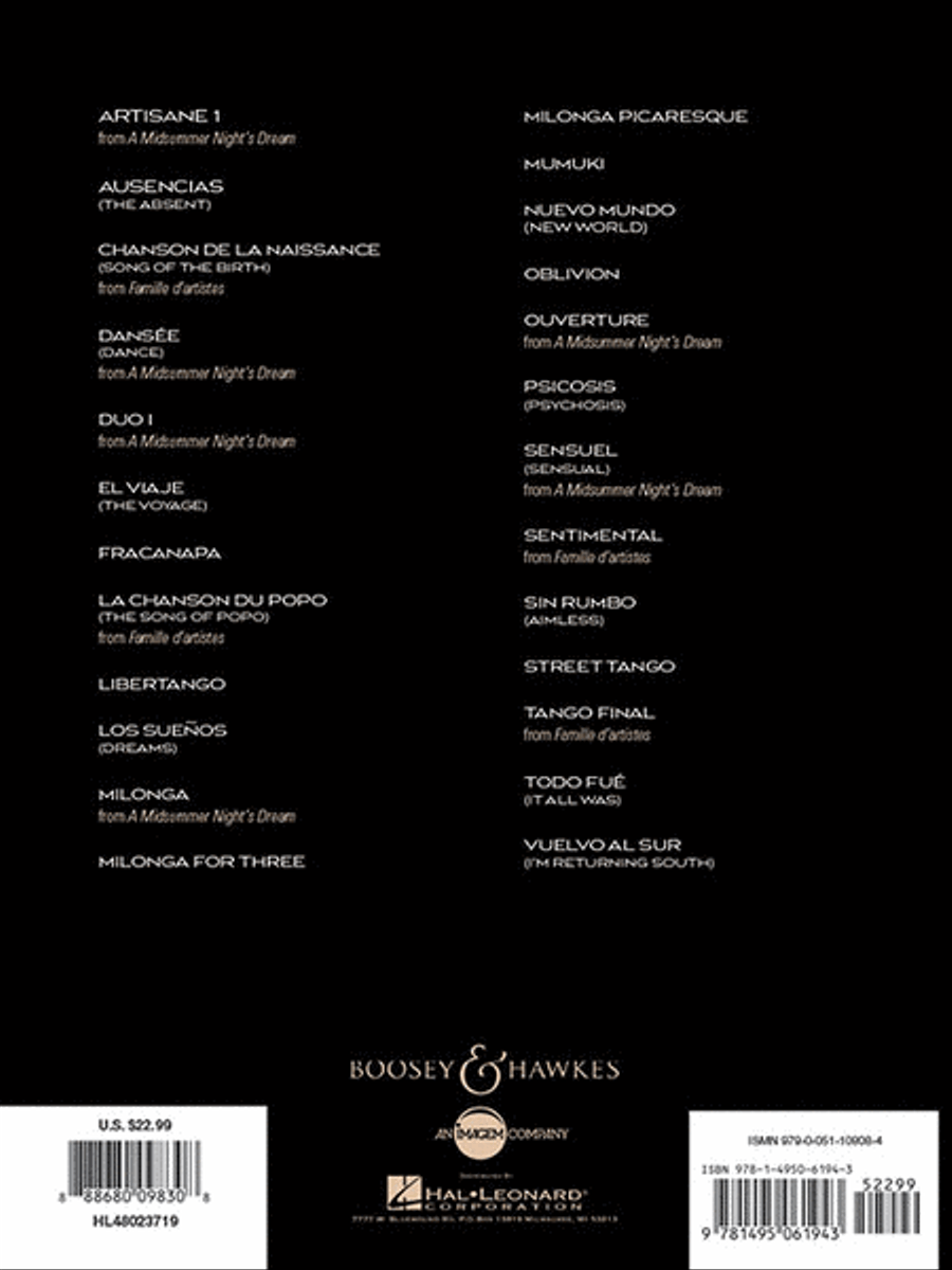 25 Piazzolla Tangos for Flute and Piano Flute Solo scores gallery preview page 7