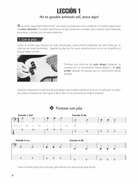 FastTrack Bass Method 1 – Spanish Edition image number null