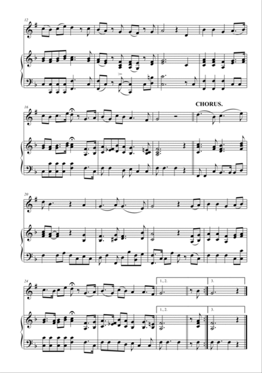 My Old Kentucky Home Clarinet Solo scores gallery preview page 2