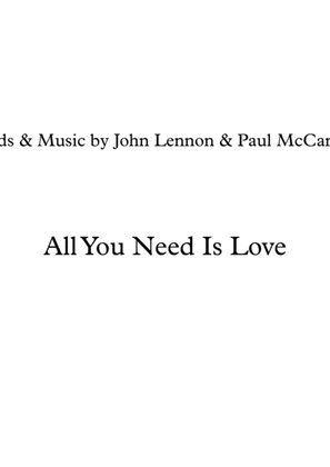 All You Need Is Love