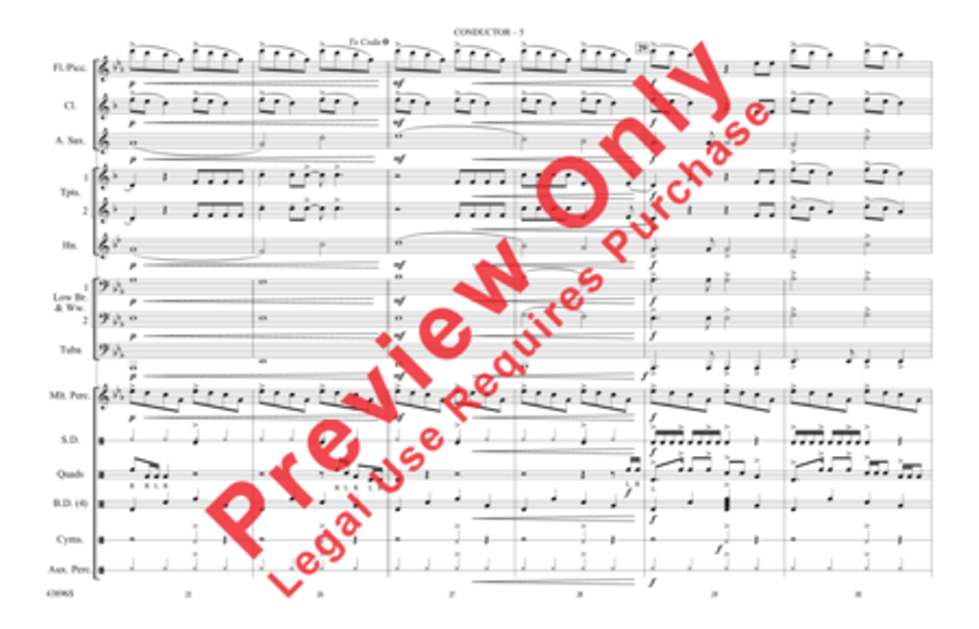 Dark Horse Marching Band scores gallery preview page 6