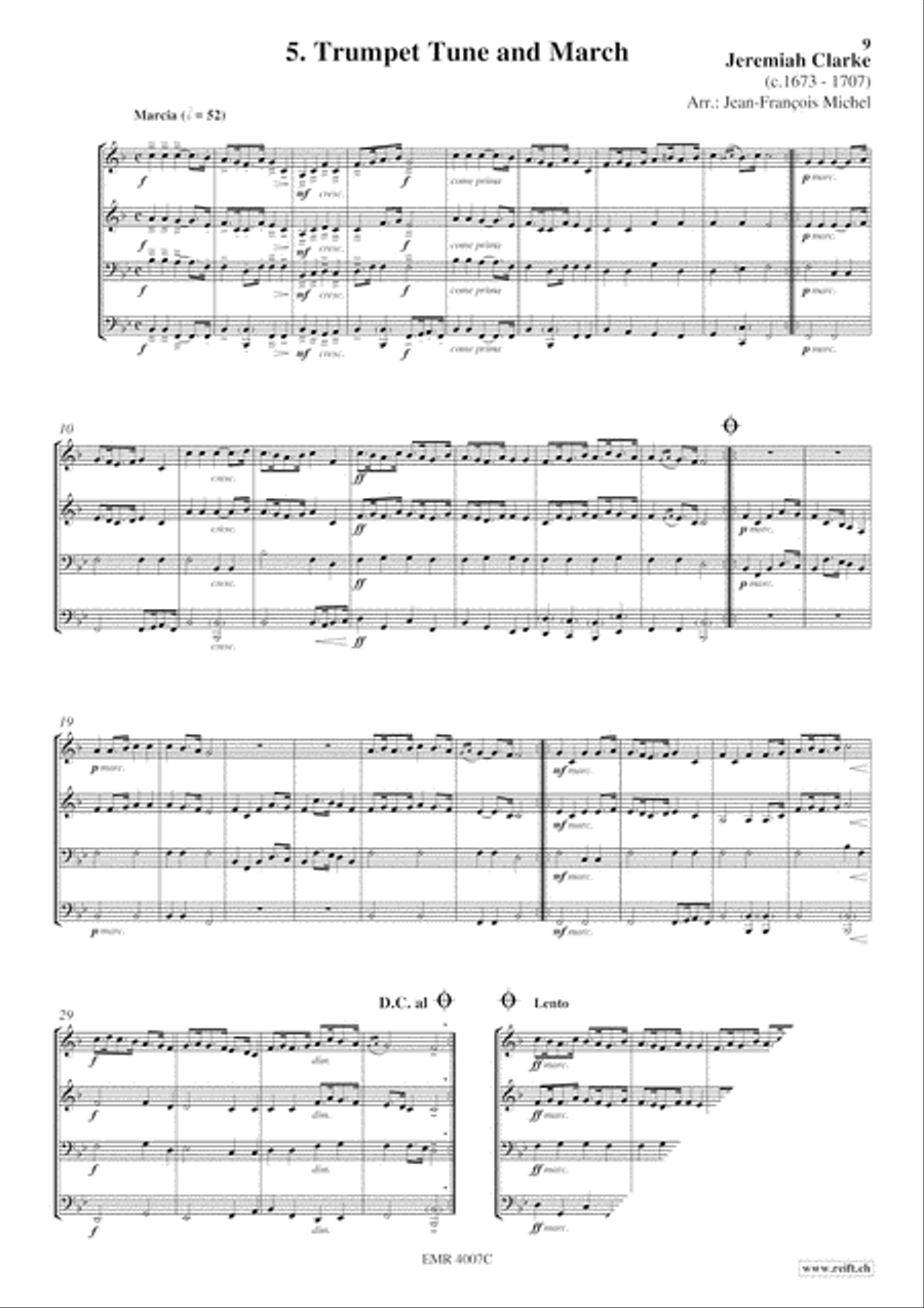 Quartet Album Brass Ensemble scores gallery preview page 7