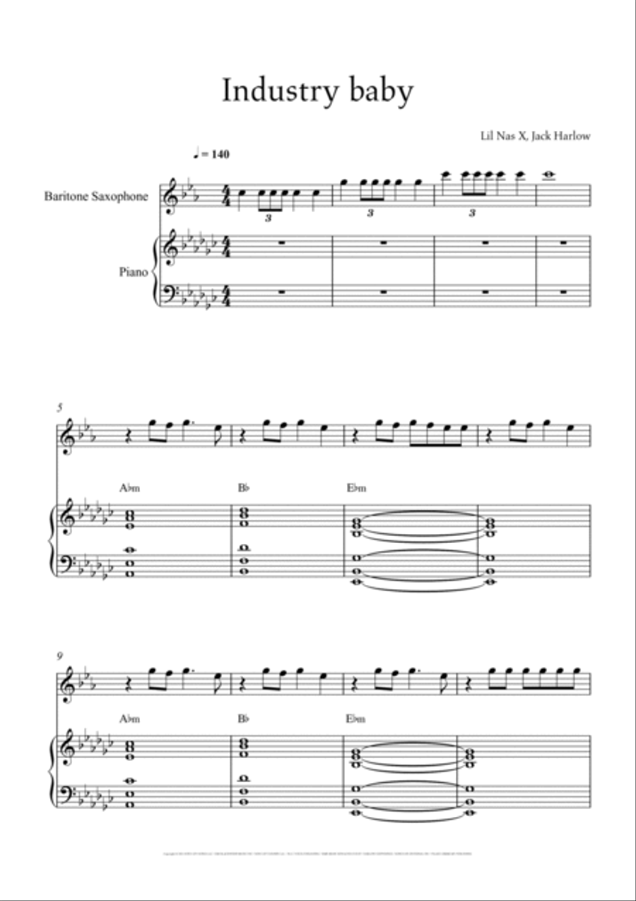 Industry Baby Small Ensemble scores gallery preview page 2
