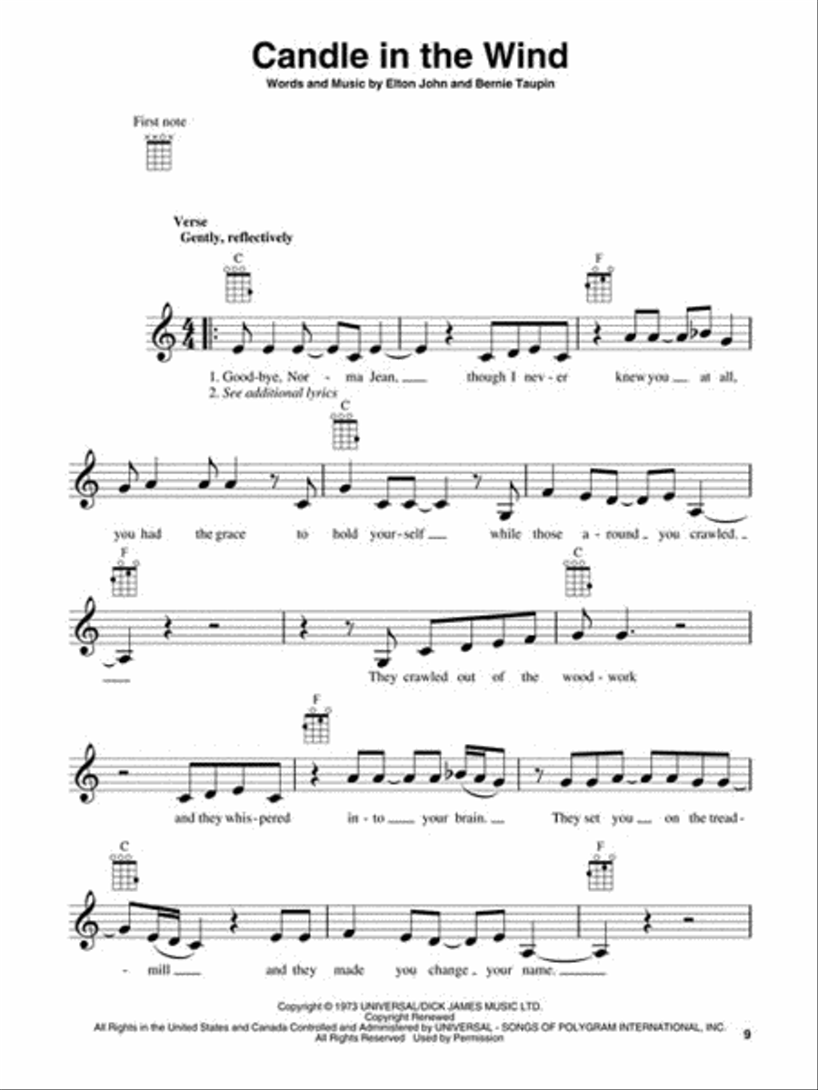 <br>Sheet music extract