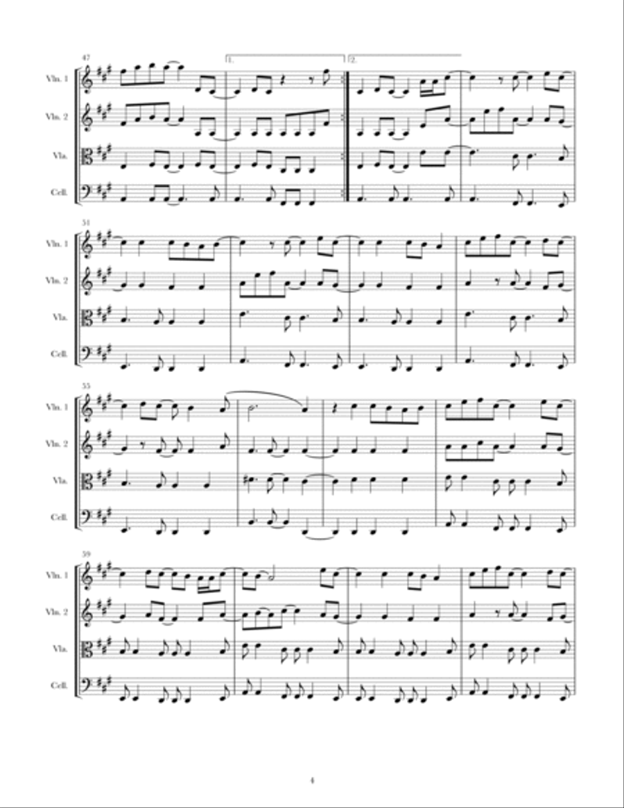 In The Light String Quartet scores gallery preview page 4