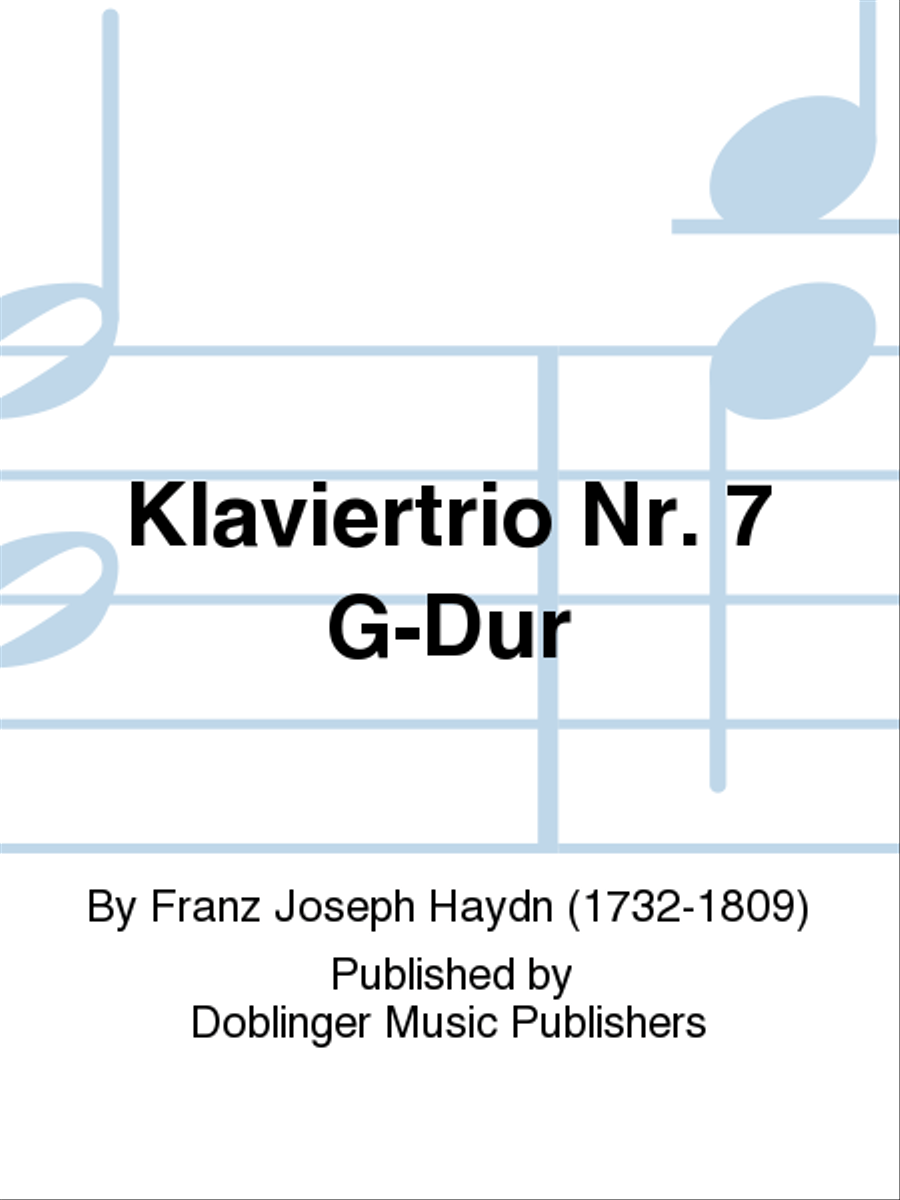 Klaviertrio Nr. 7 G-Dur Piano Trio scores gallery preview page 1