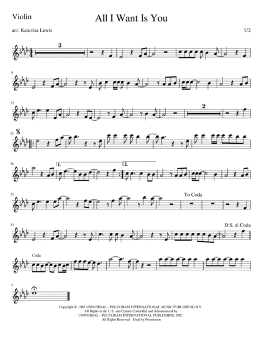 All I Want Is You String Trio scores gallery preview page 5