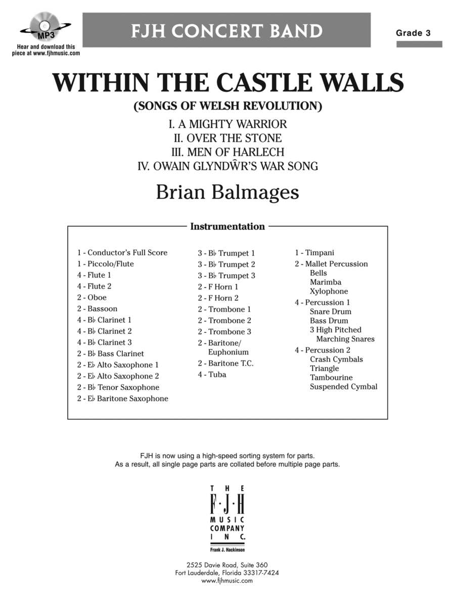 Within the Castle Walls: Score Concert Band scores gallery preview page 1