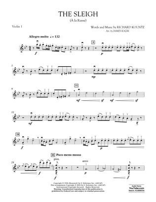 The Sleigh (À La Russe) - Violin 1