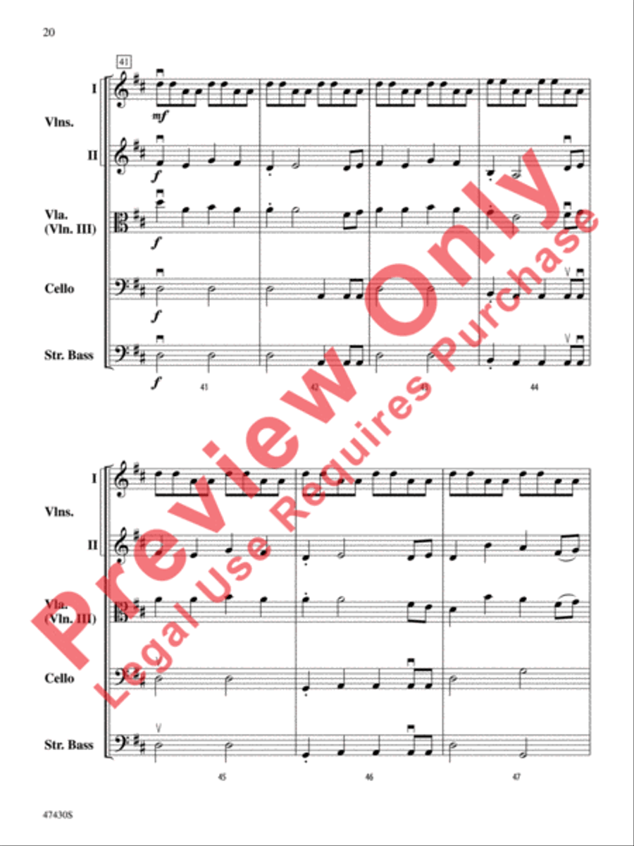 Sky Suite Sky Suite String Orchestra scores gallery preview page 21