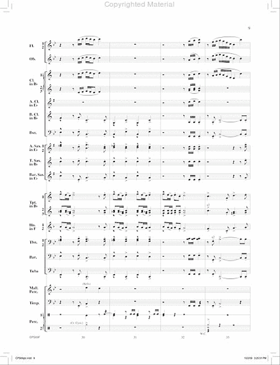 Orion's Sword Concert Band scores gallery preview page 10