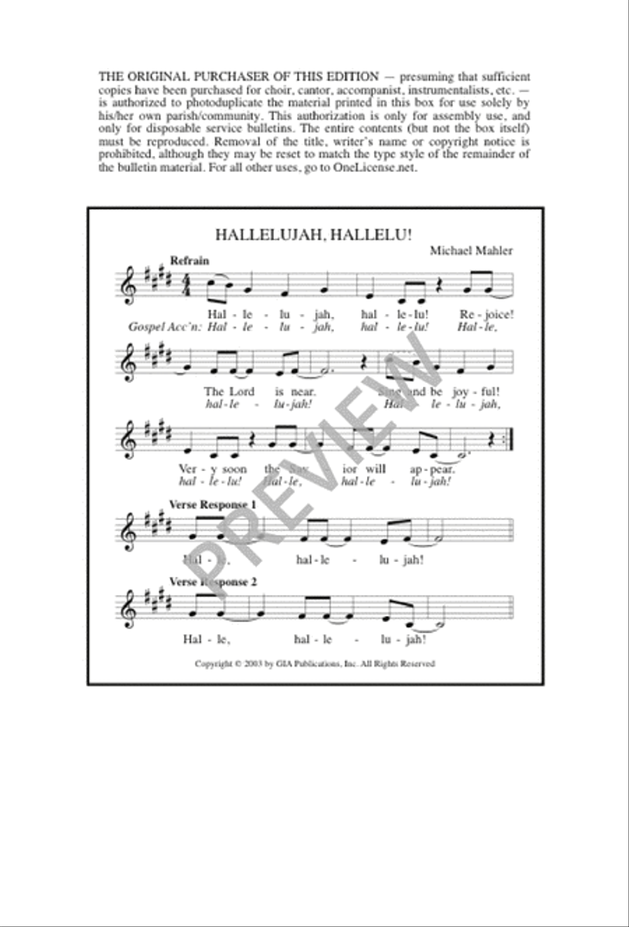 Hallelujah, Hallelu! 3-Part scores gallery preview page 11