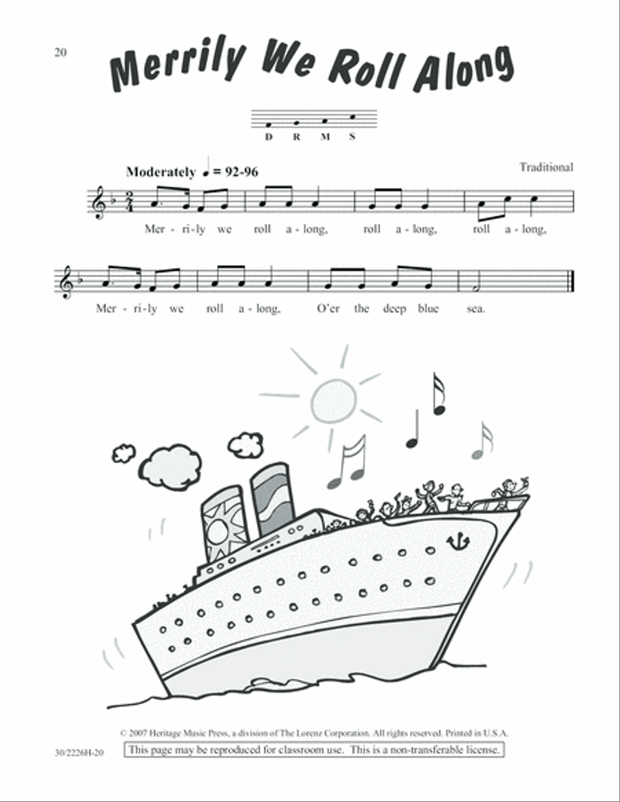 One-A-Day Warm-Ups for Orff Instruments Unison Choir scores gallery preview page 21