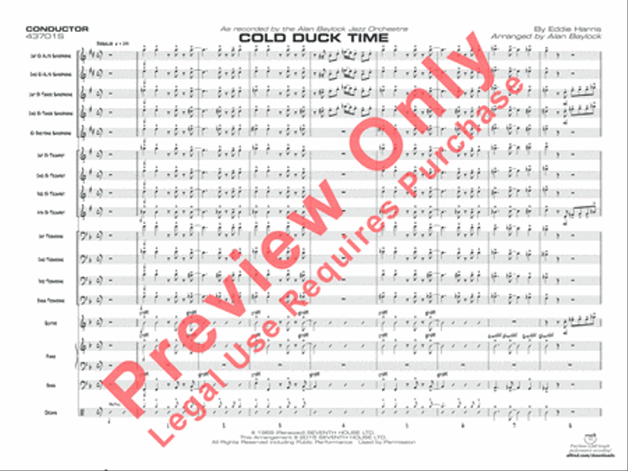 Cold Duck Time Jazz Ensemble scores gallery preview page 2