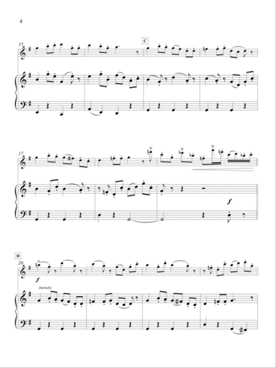 Blest Morn: Three American Hymns Flute scores gallery preview page 2