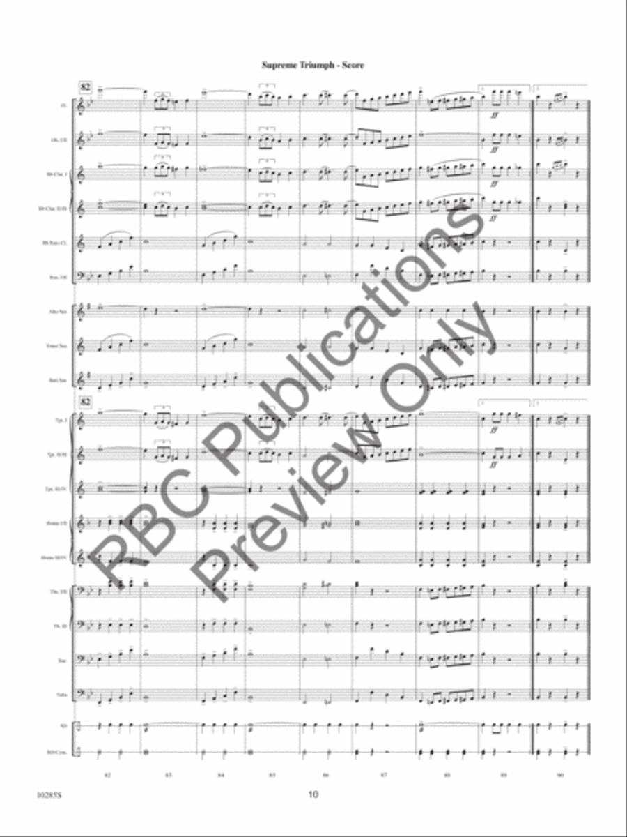 Supreme Triumph Supreme Triumph Concert Band scores gallery preview page 13
