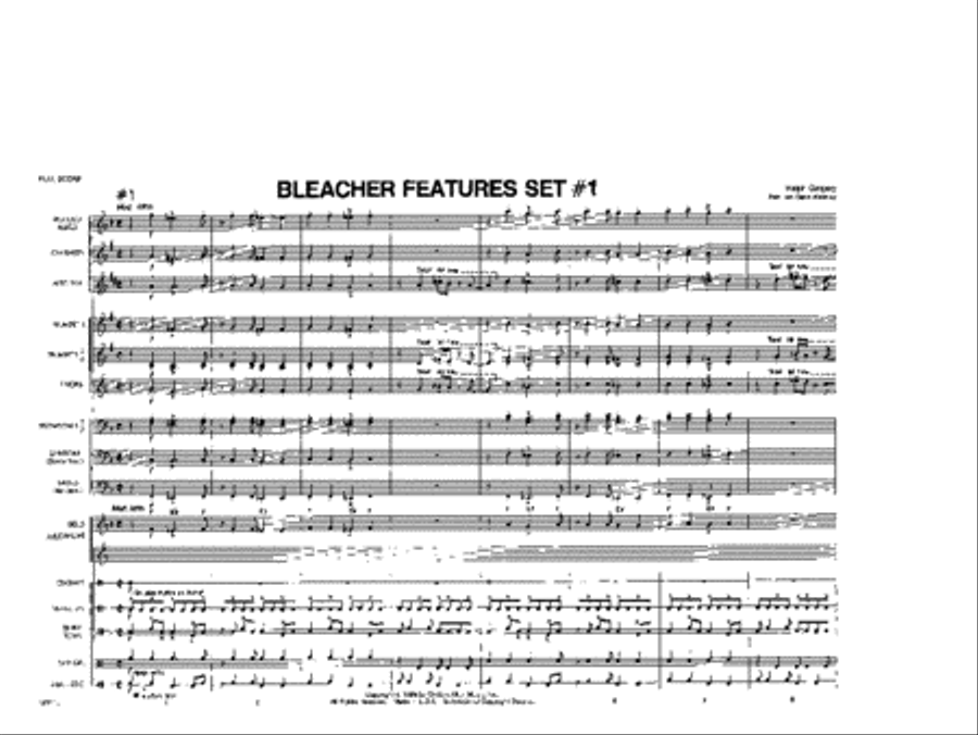 Bleacher Features Set #1 Bleacher Features Set #1 Marching Band scores gallery preview page 2