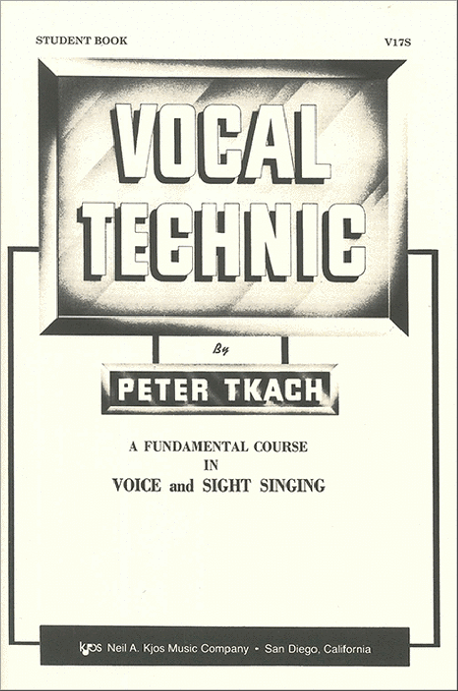 Vocal Technic, Student Book