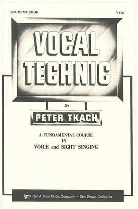 Book cover for Vocal Technic, Student Book