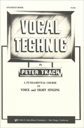 Vocal Technic, Student Book