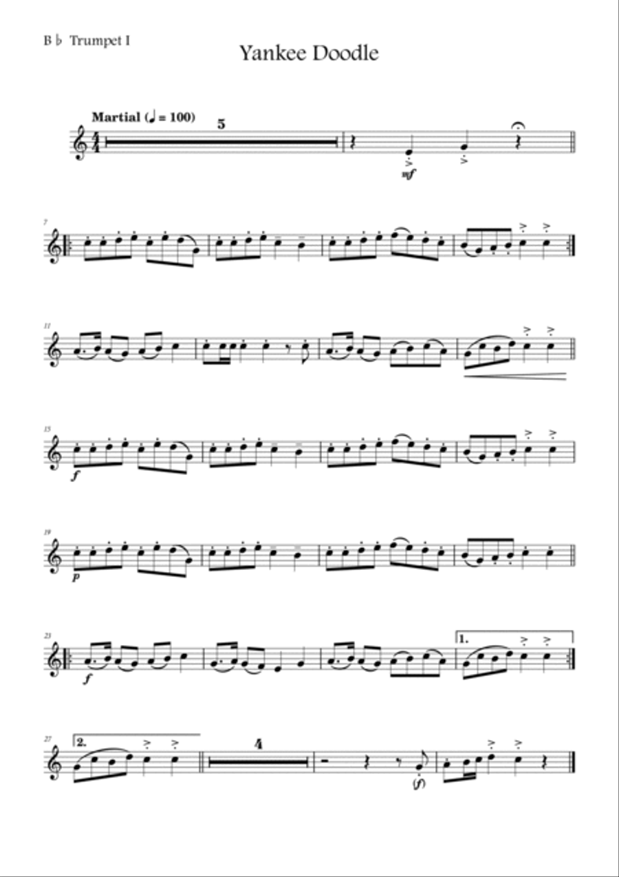 Yankee Doodle Brass Ensemble scores gallery preview page 4