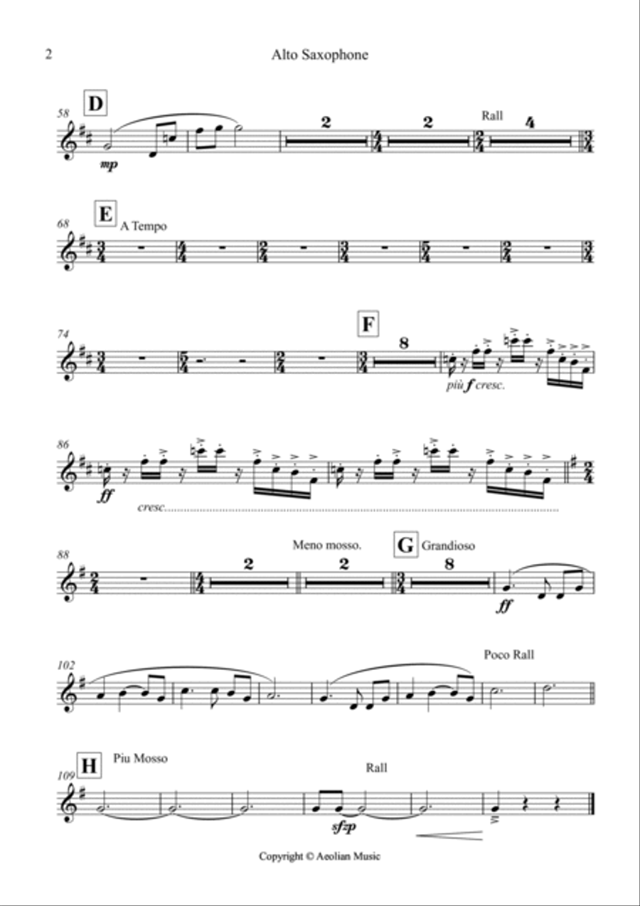 Fanfare Parade And Celebration Concert Band scores gallery preview page 2