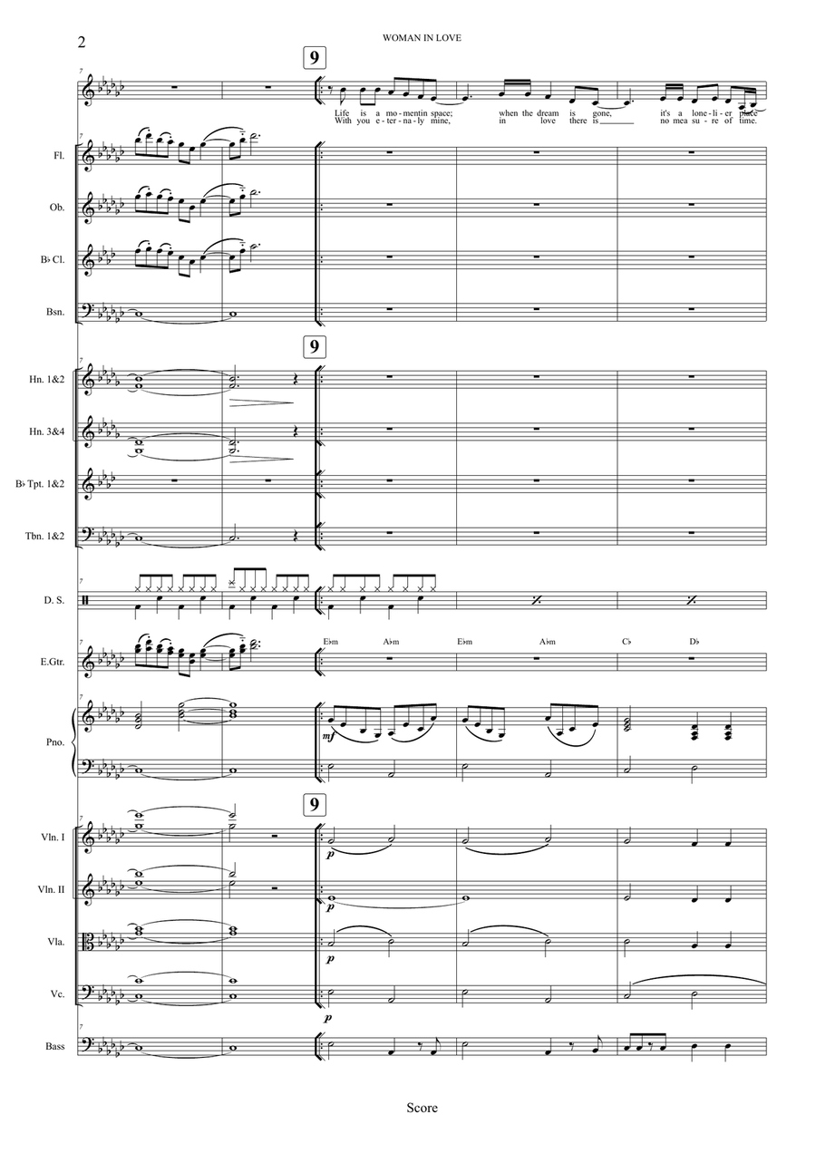Woman In Love Full Orchestra scores gallery preview page 2