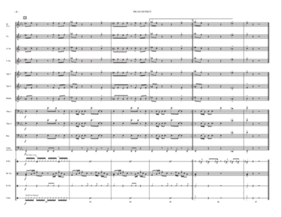 Brass Monkey Brass Monkey Marching Band scores gallery preview page 4