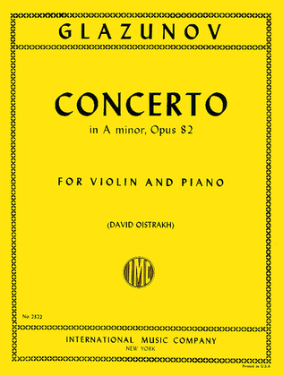 Concerto in A minor, Op. 82