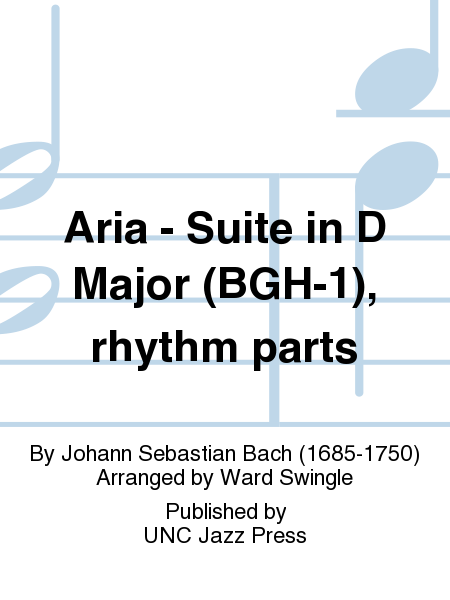 Aria - Suite in D Major (BGH-1), rhythm parts