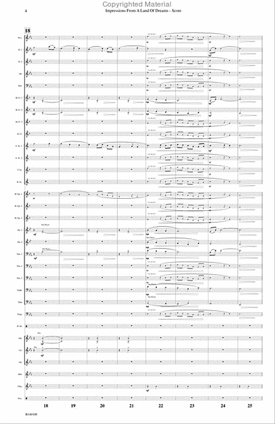 Impressions From A Land of Dreams Concert Band scores gallery preview page 5