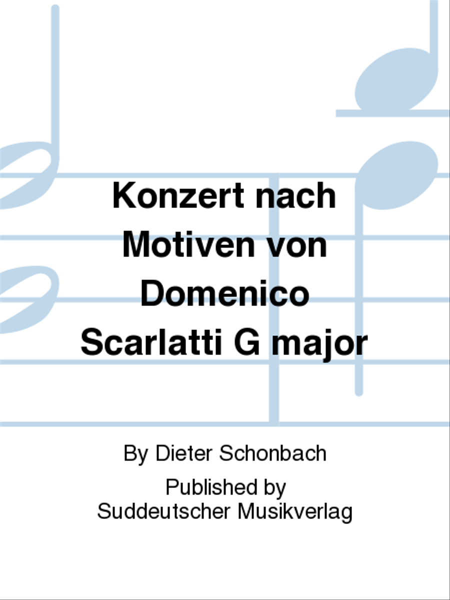 Konzert nach Motiven von Domenico Scarlatti G major Trumpet Solo - Sheet Music